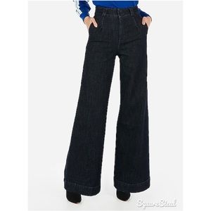 NWT! Express Wide Leg Super High Rise Jeans